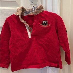 Red Kids Shirt with Embroidered Logo